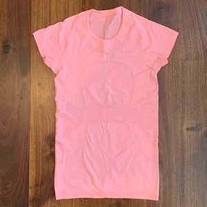 Lululemon Swiftly Tech Short Sleeve Top Coral Pink